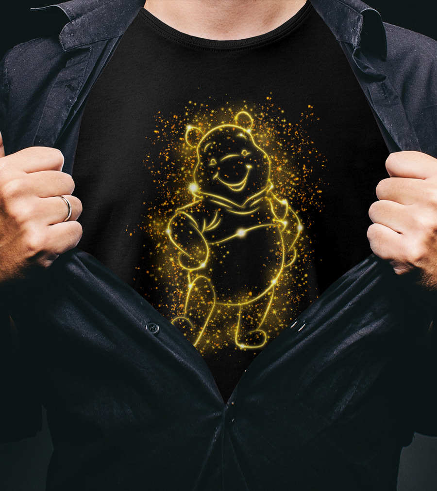 Po Lighr Bear Sparkle Outline T-Shirt