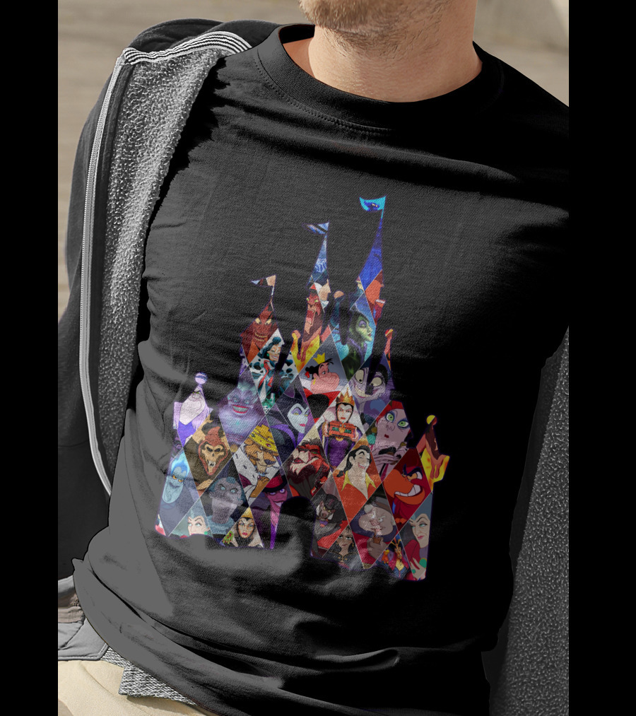 Disney Villains Castle Silhouette Collection T-Shirt