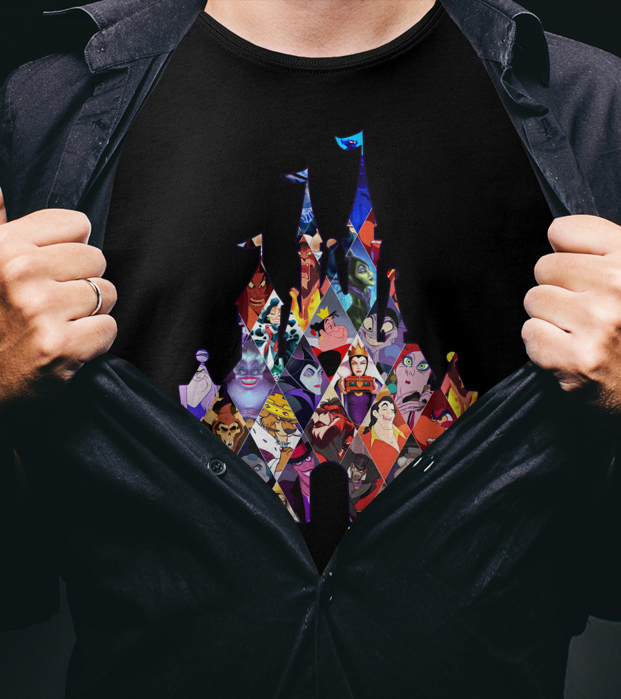 Disney Villains Castle Silhouette Collection T-Shirt