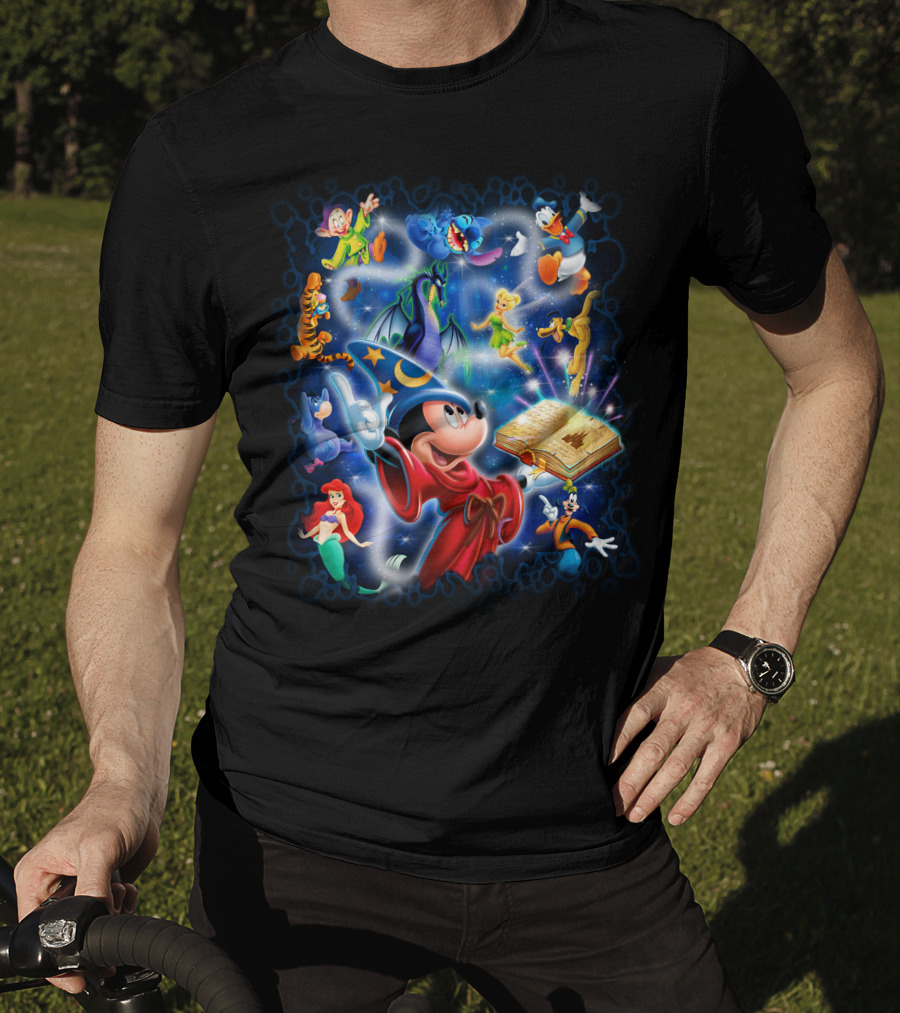 Fantasia Magic Adventure Mickey Sorcerer's Apprentice Disney Characters T-Shirt