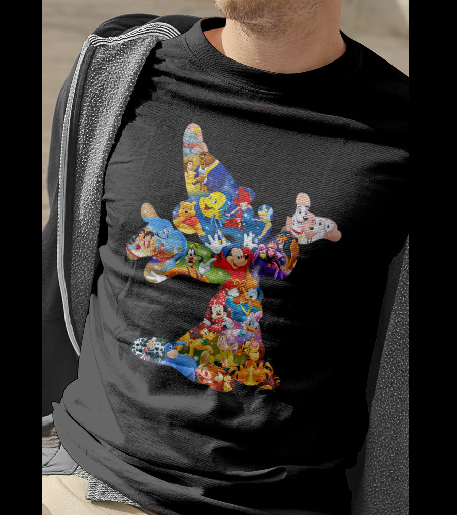 Mky Characters Disney Character Collage T-Shirt