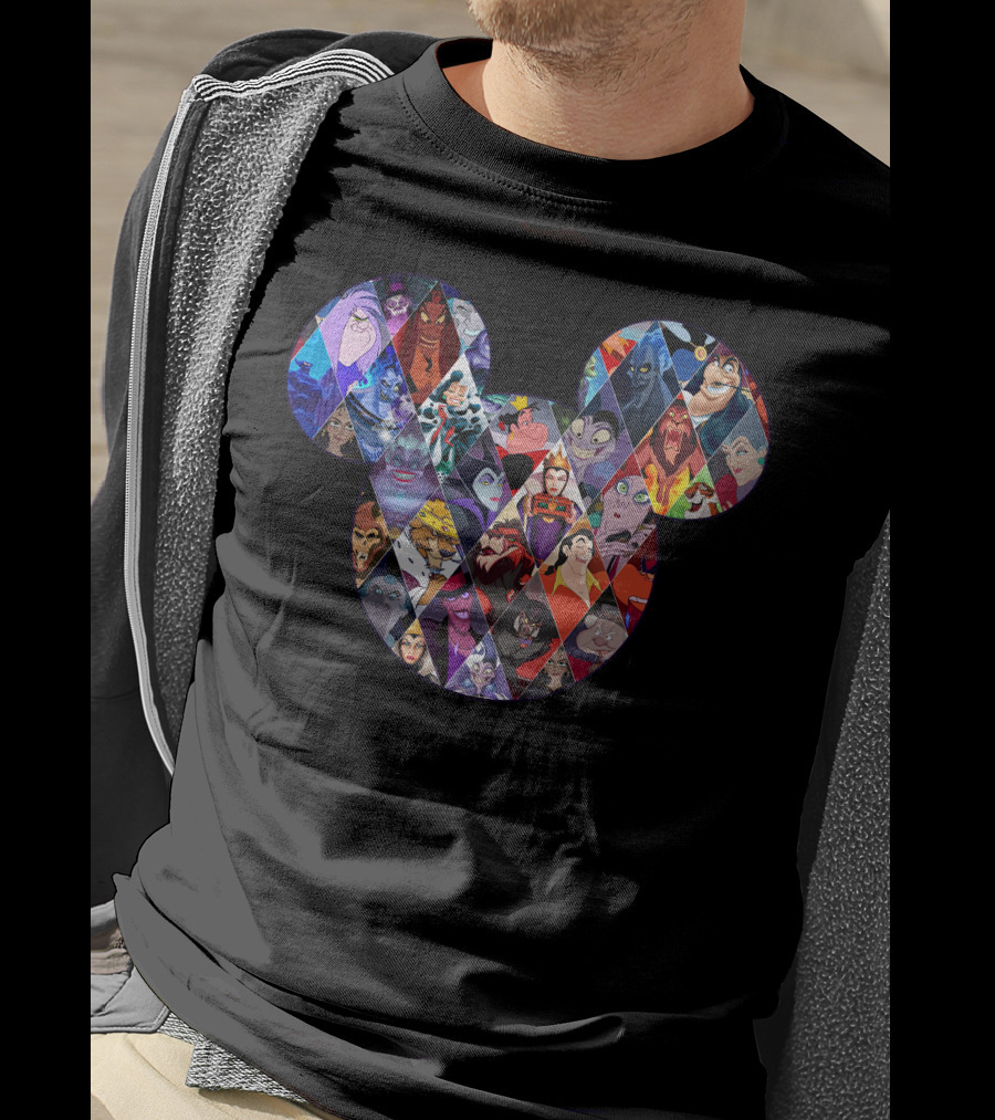 Mickey Villains Collage T-Shirt