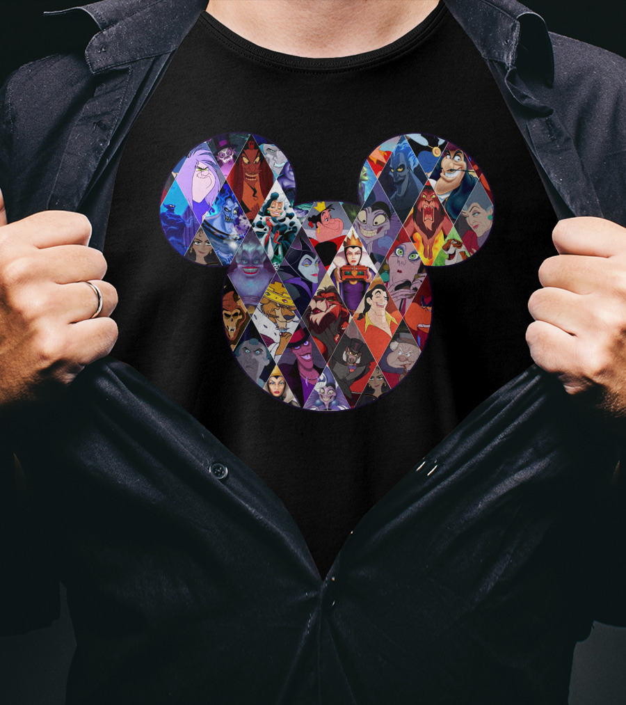 Mickey Villains Collage T-Shirt