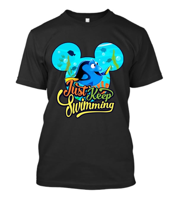 Just Keep Swimming Mickey Mouse Ears Dory T-Shirt