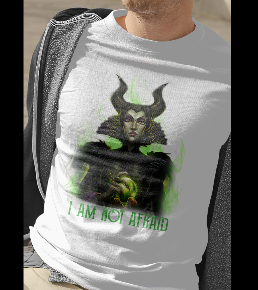 I Am Not Afraid Maleficent Dark Magic Horns T-Shirt