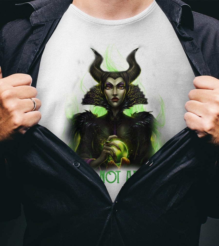 I Am Not Afraid Maleficent Dark Magic Horns T-Shirt