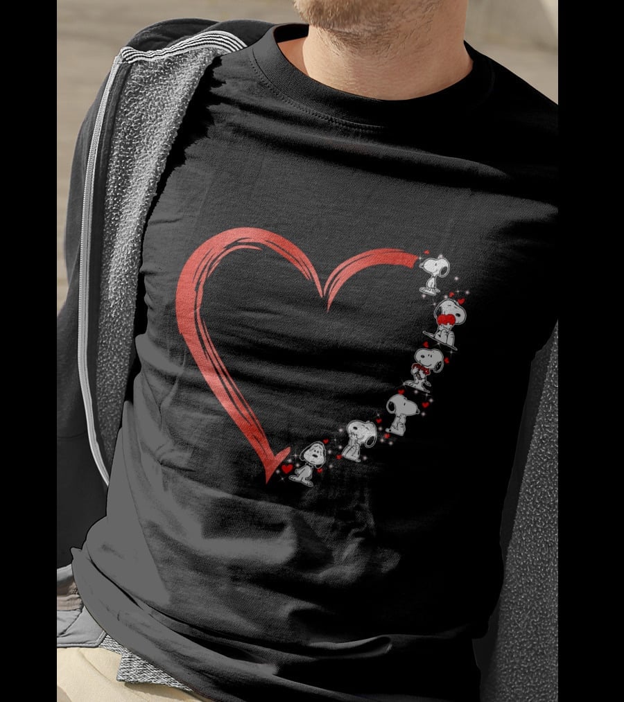 Snoopy Love Heart T-Shirt