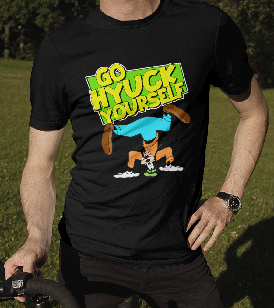 Go Hyuk Yourself Goofy Headstand Cartoon T-Shirt