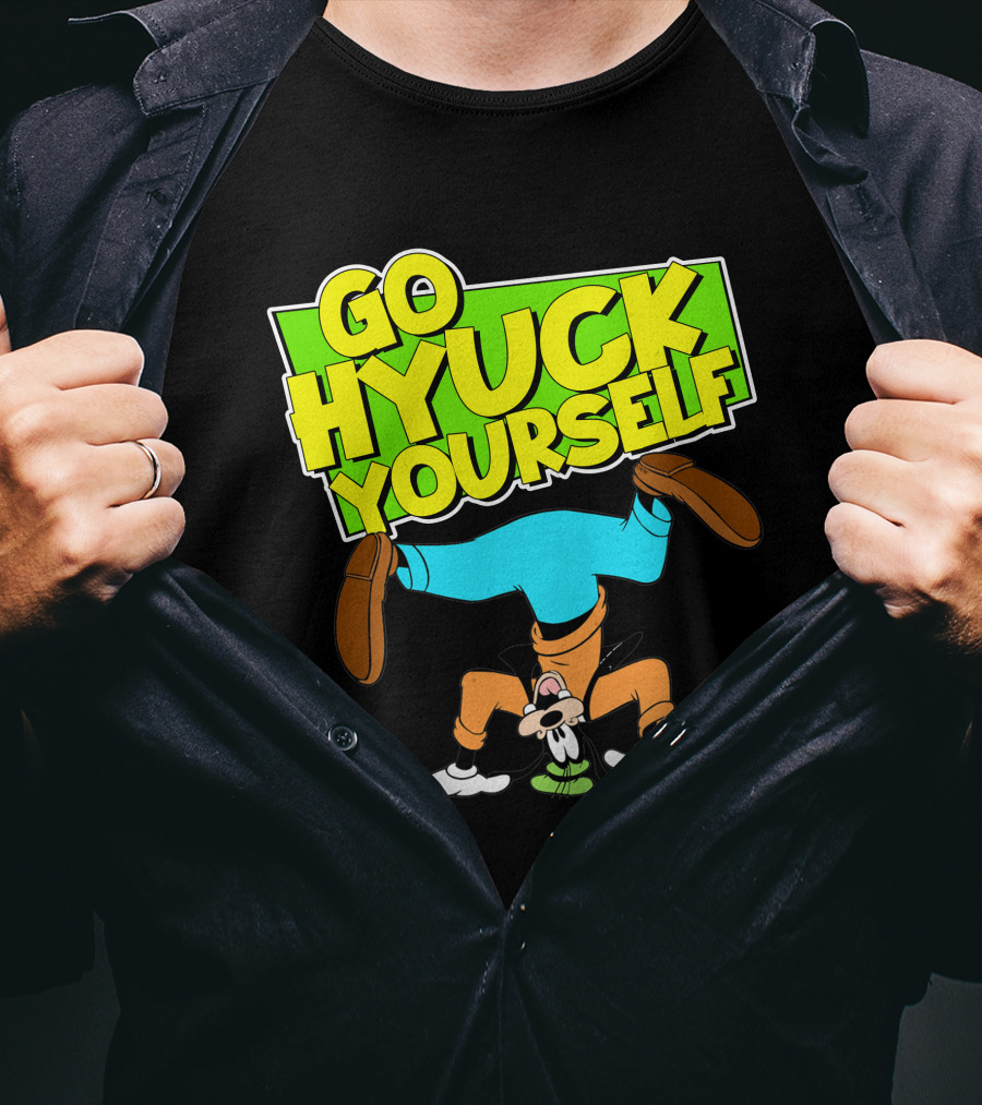 Go Hyuk Yourself Goofy Headstand Cartoon T-Shirt