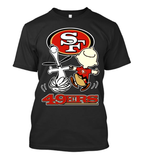 SF 49ers Snoopy And Charlie 49ers T-Shirt