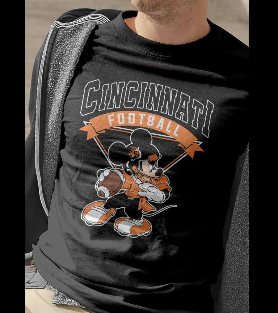 Cincinnati Football Mickey Bengals T-Shirt