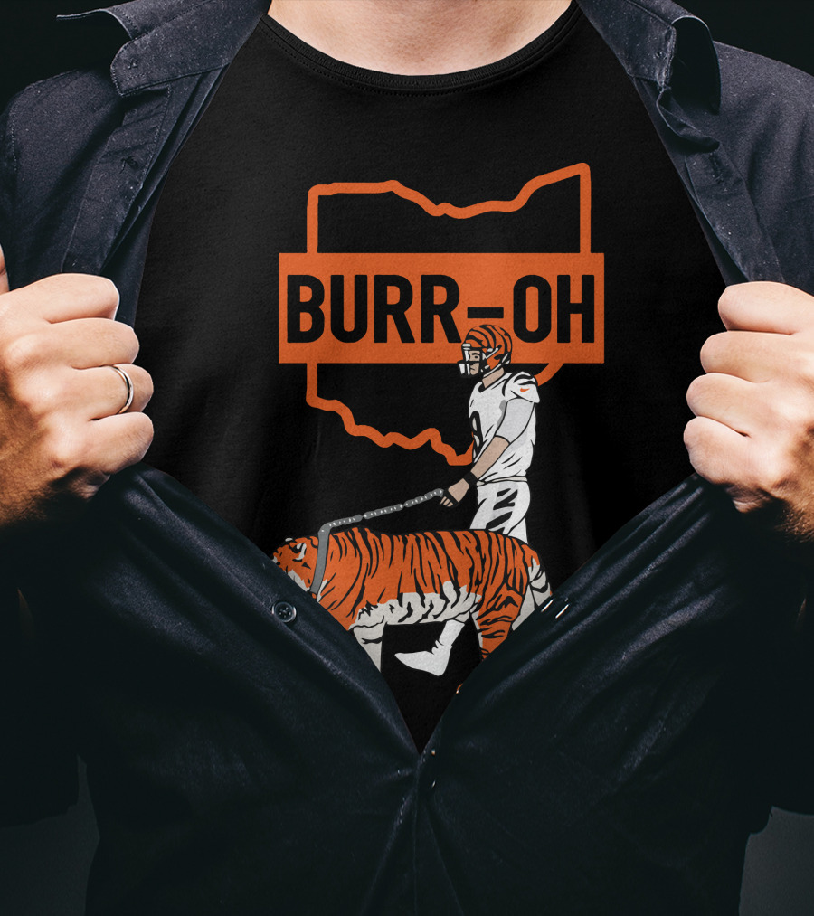 BURR-OH Cincinnati Bengals Tiger Walk T-Shirt