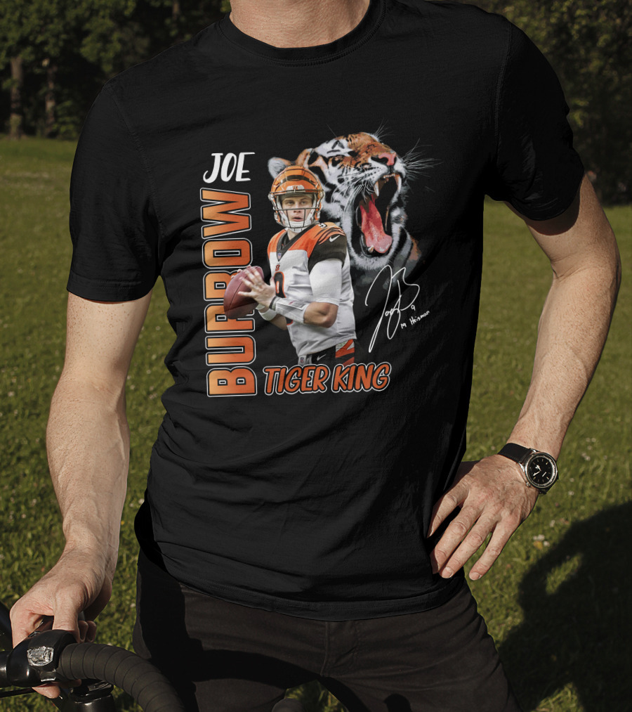 Joe Burrow Tiger King Cincinnati Bengals Football T-Shirt