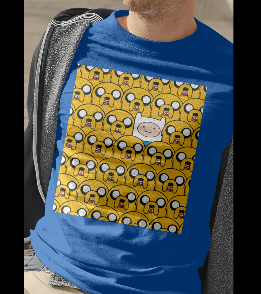 Finnthehuman Surrounded By Jake Faces T-Shirt