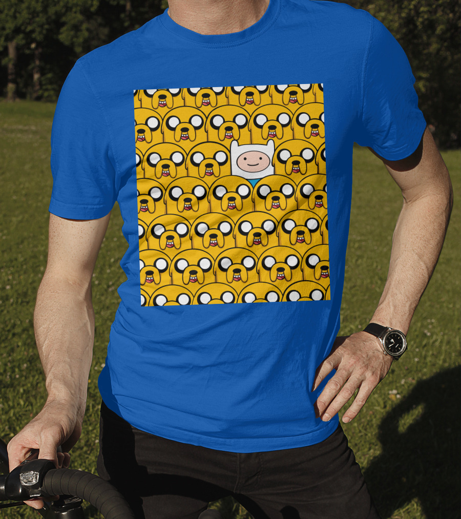 Finnthehuman Surrounded By Jake Faces T-Shirt