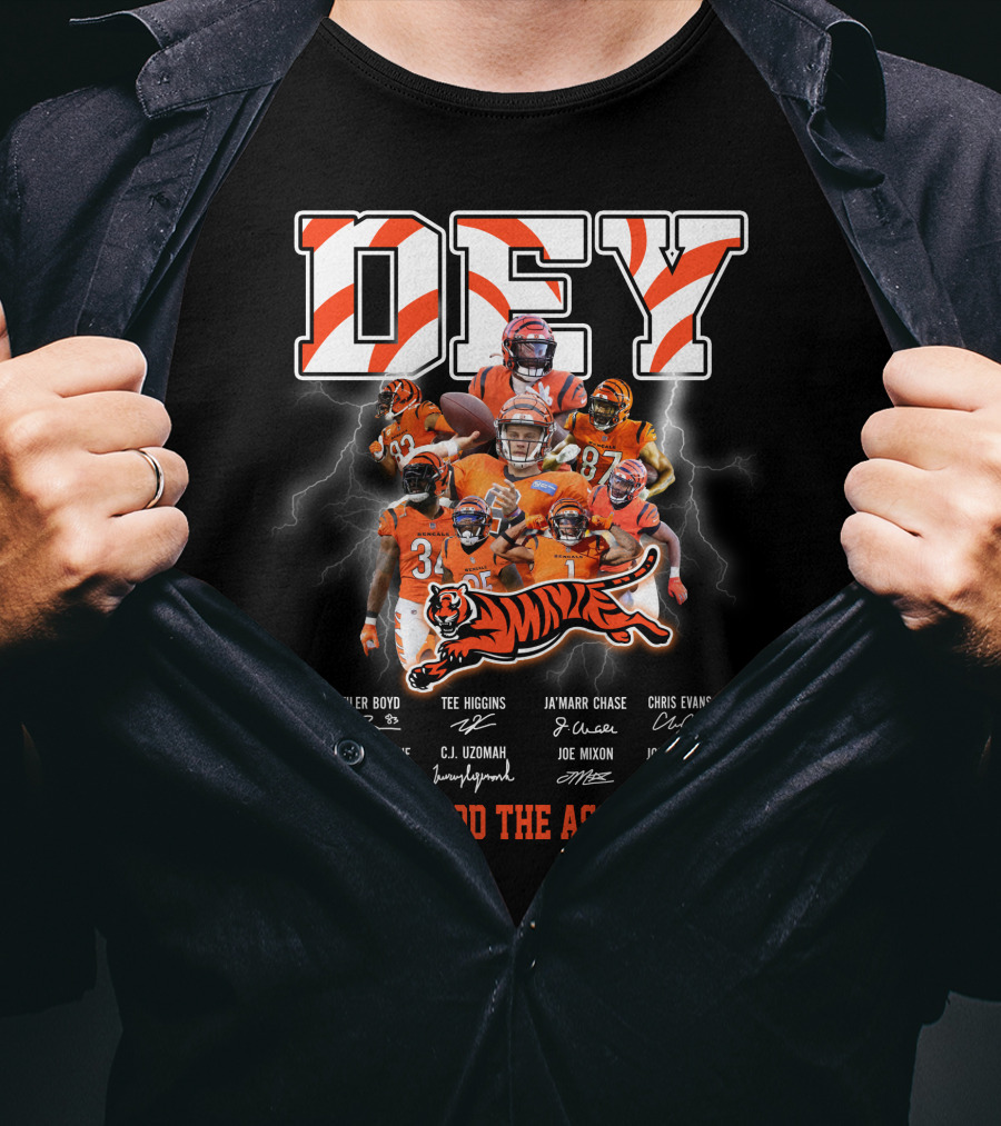 Dey Understood The Assignment Cincinnati Bengals Players Signatures T-Shirt