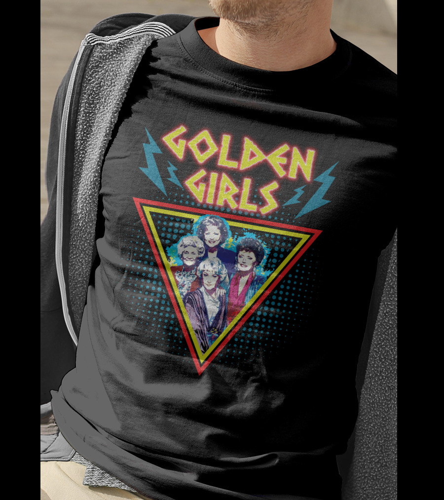 Golden Girls 80s Lightning Triangle T-Shirt