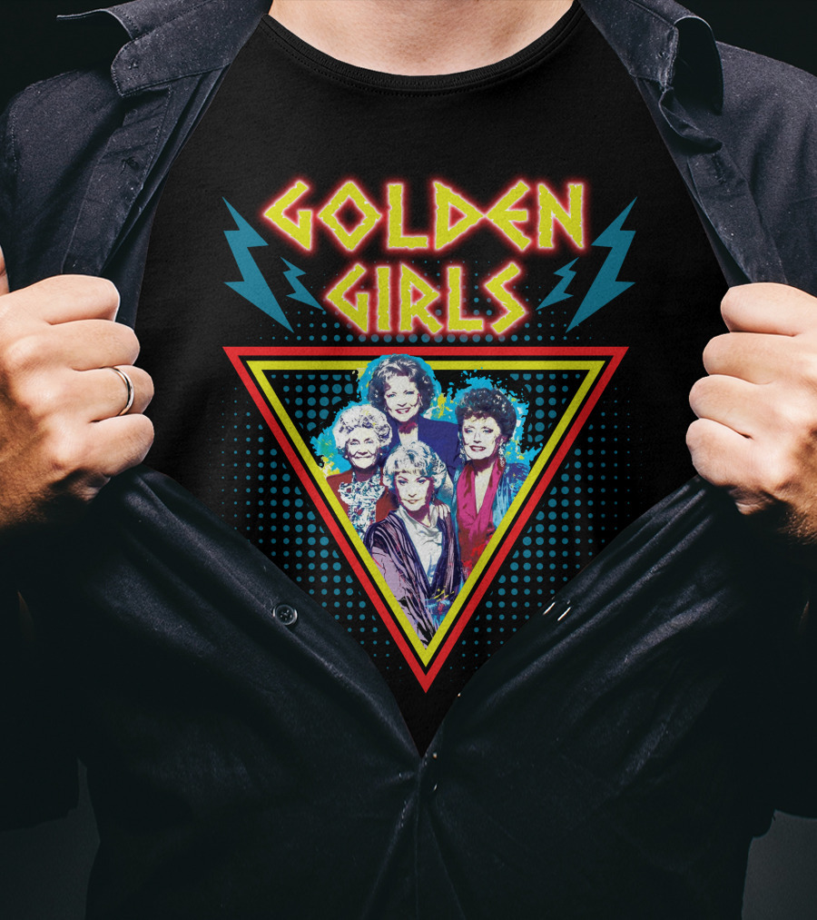 Golden Girls 80s Lightning Triangle T-Shirt