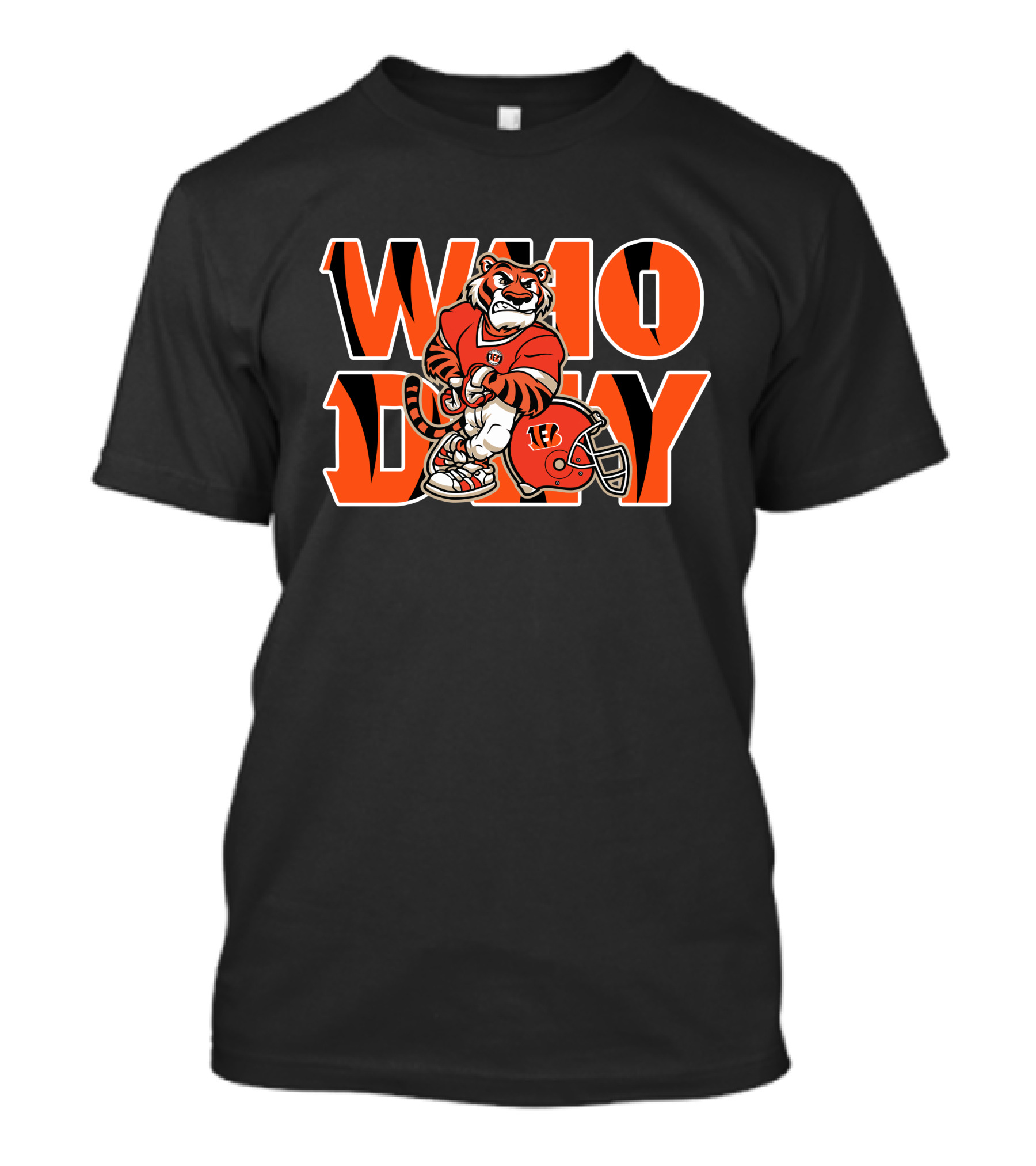 WHO DEY Tiger Football Spirit T-Shirt