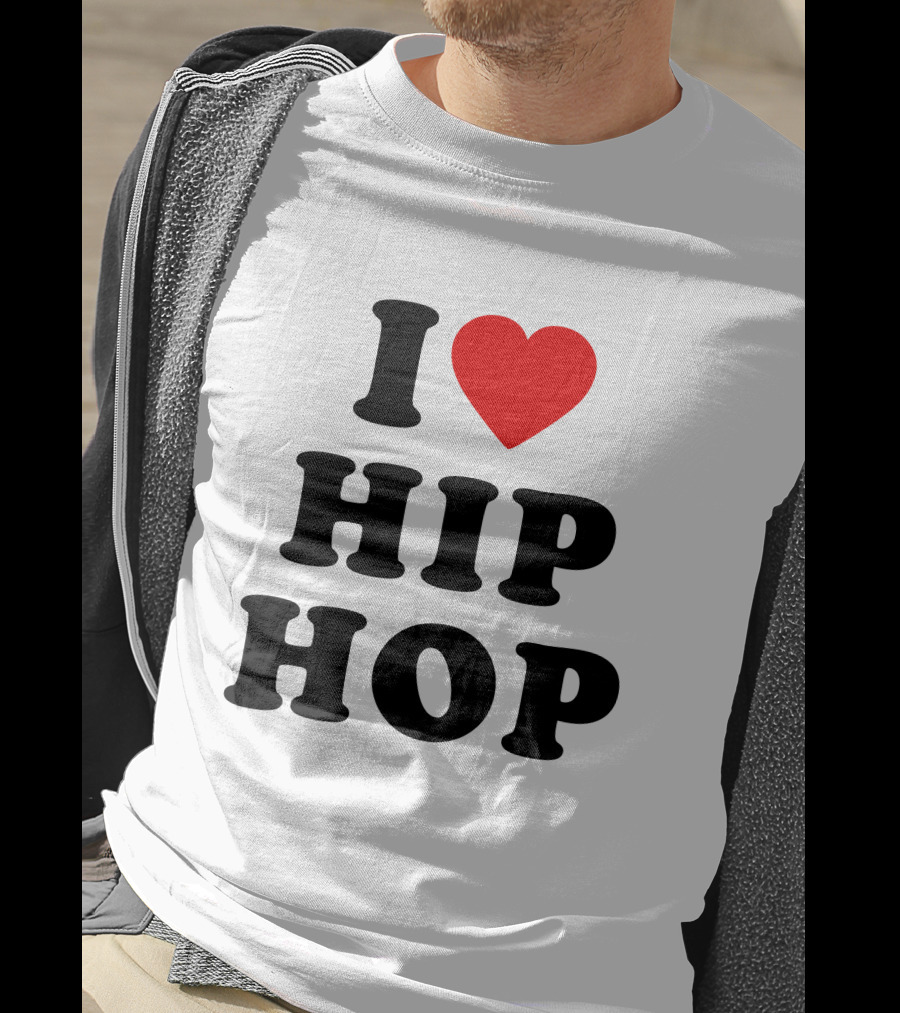 I Love Hip Hop Heart HipHop I Love Hip Hop Rap Music T-Shirt