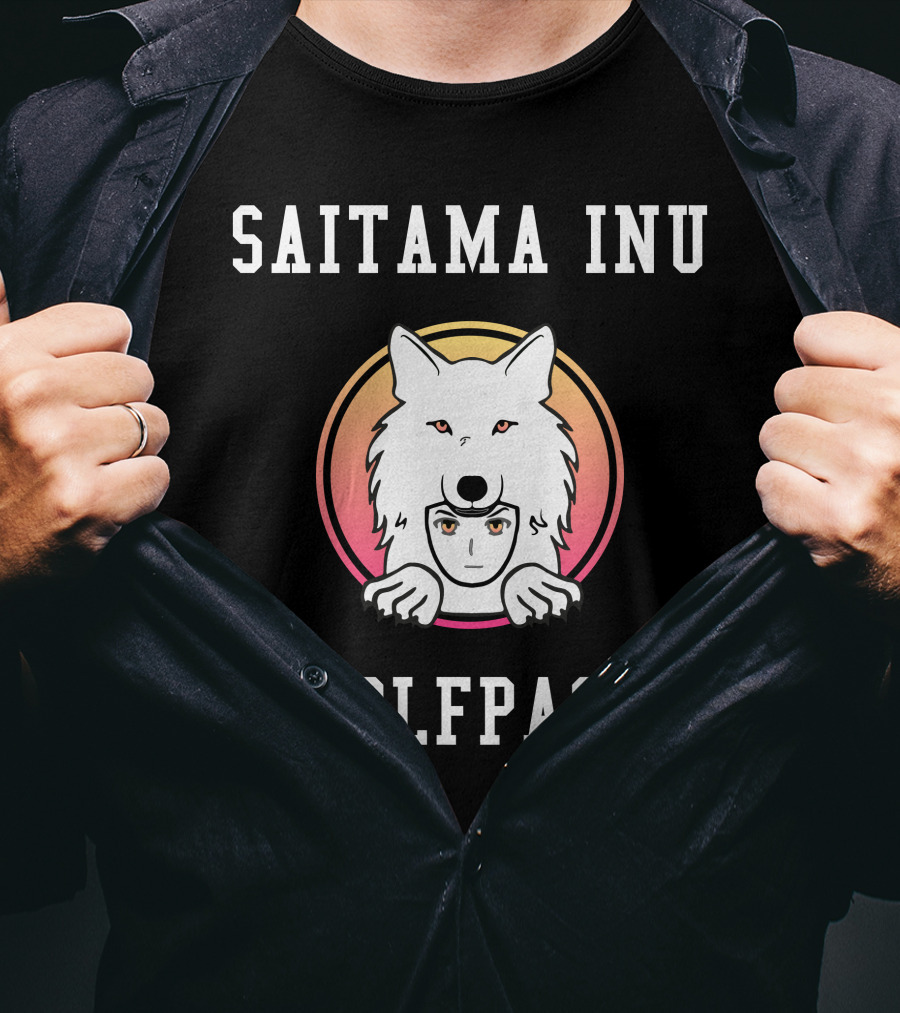 Saitama Inu Wolfpack Crypto Token Cryptocurrency T-Shirt