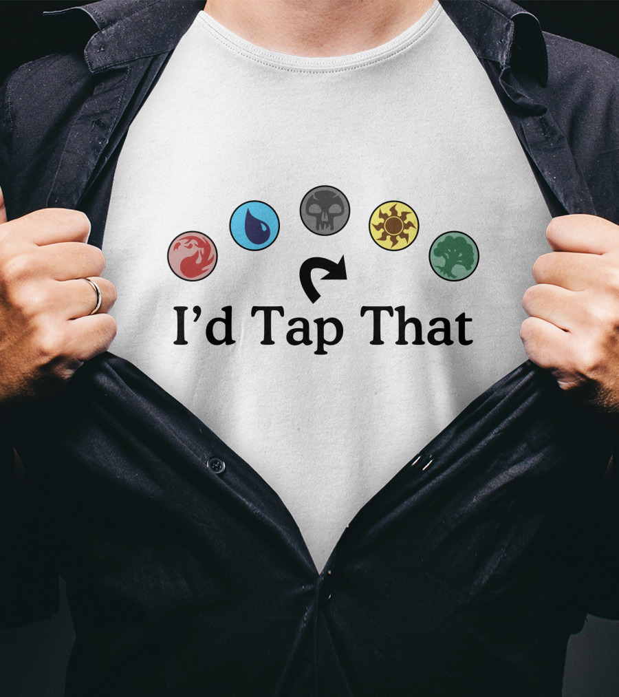 Magic The Gathering I'd Tap That Mana Symbols T-Shirt