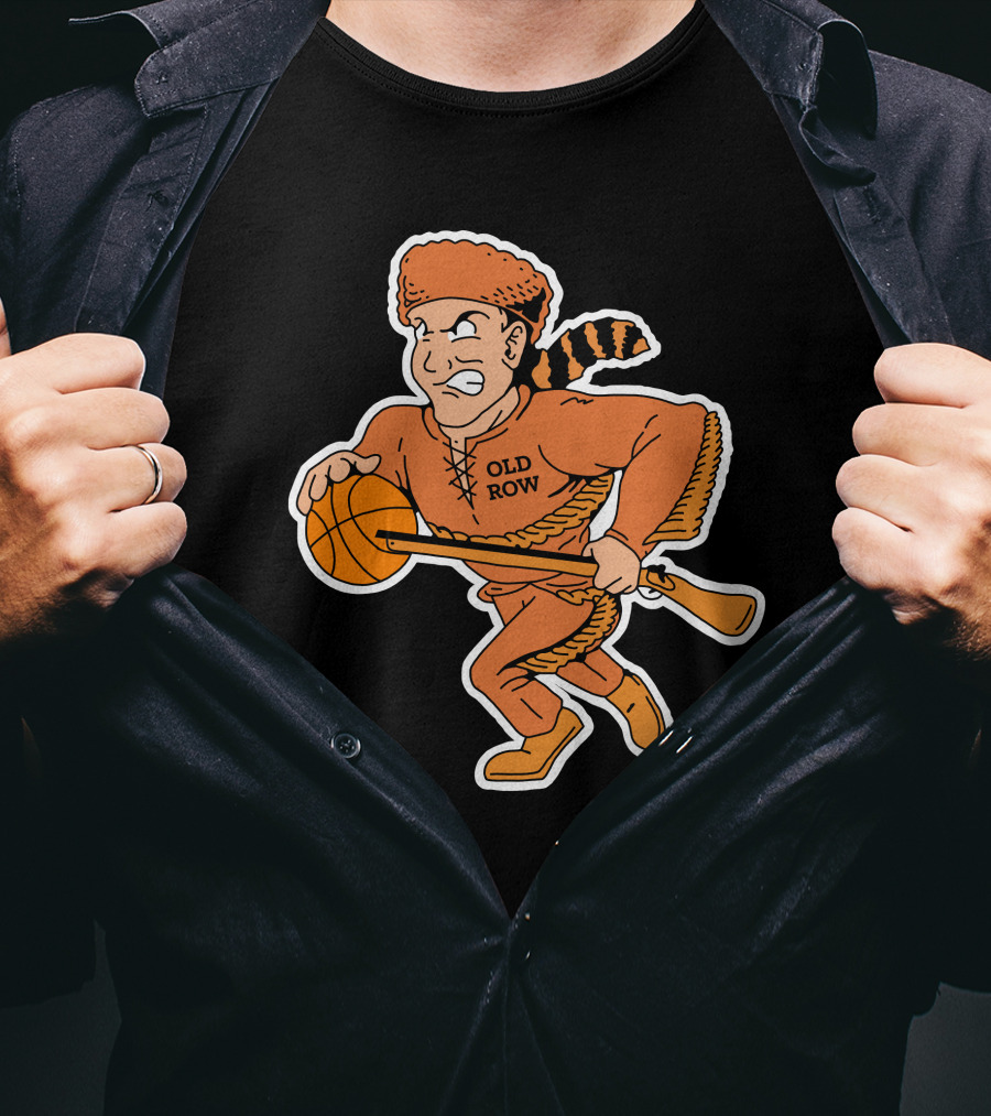 Old Row TN Basketball Pioneer Cartoon T-Shirt