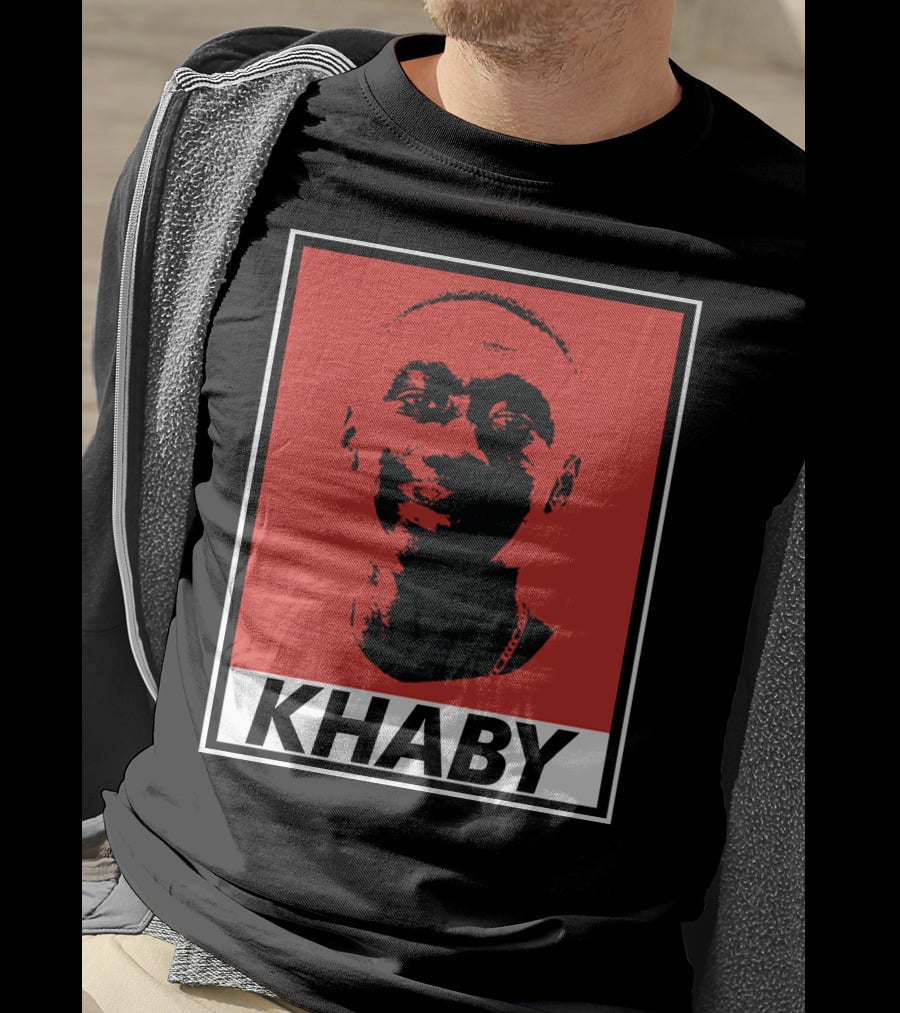 Khaby Lame Bold Graphic Red And Black T-Shirt