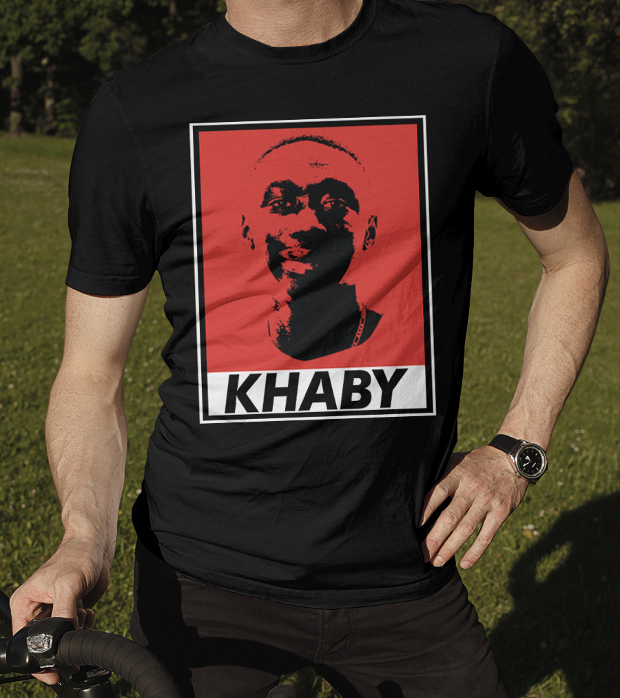 Khaby Lame Bold Graphic Red And Black T-Shirt