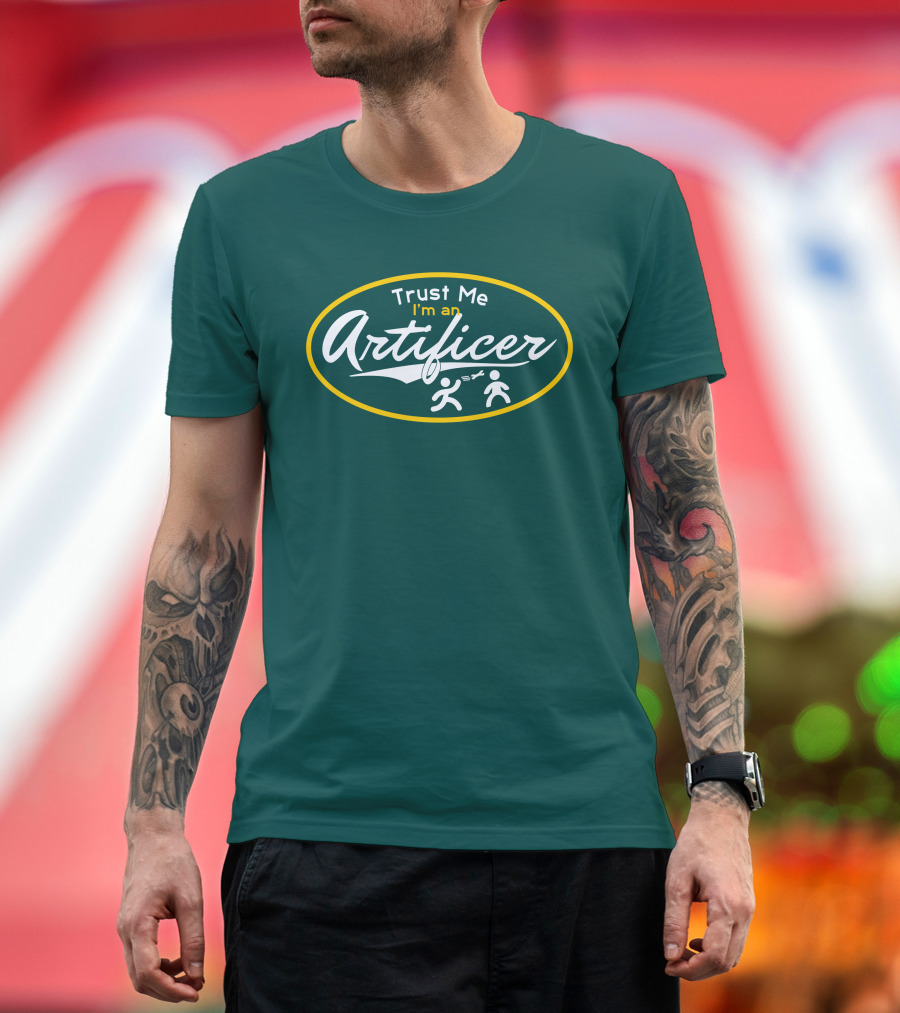Trust Me I'm an Artificer Wand Symbols T-Shirt
