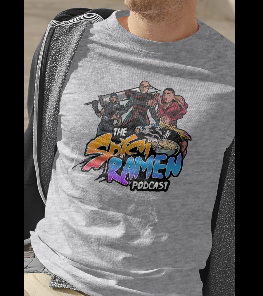 The Spicy Ramen Podcast Ninja Warrior Bowl Adventure T-Shirt