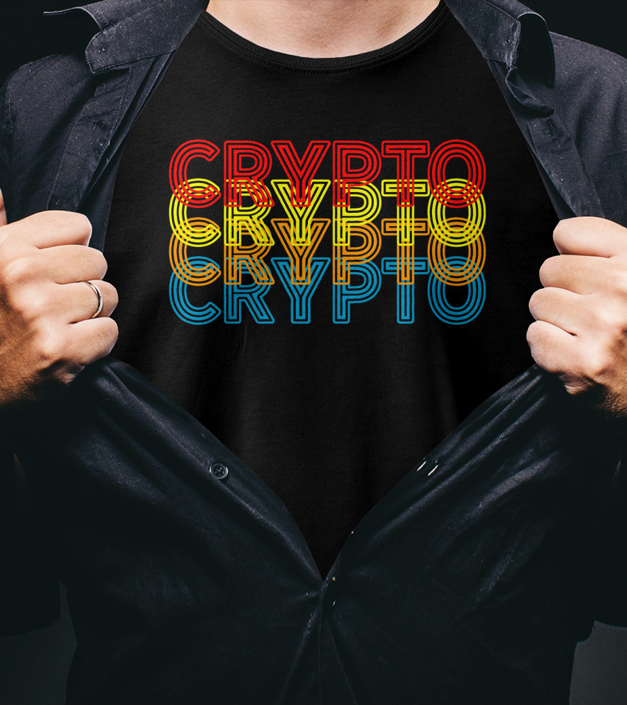 Crypto Neon Reflection T-Shirt