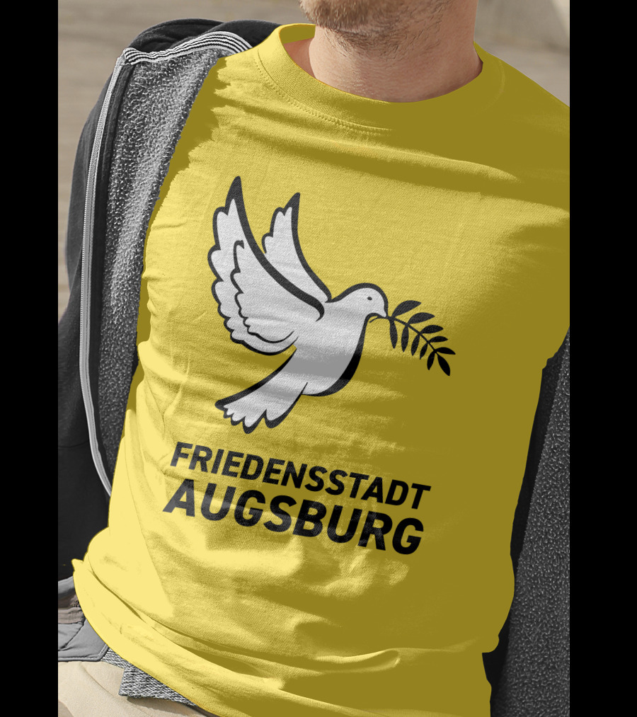 Friedensstadt Augsburg Peace Dove With Olive Branch T-Shirt