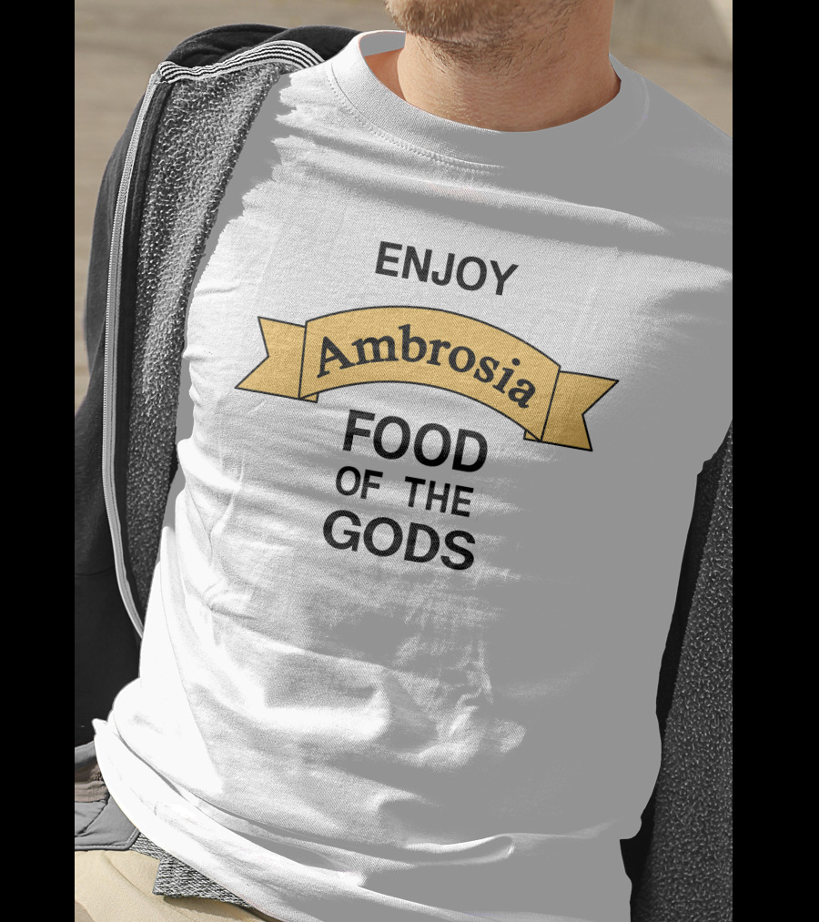 Enjoy Ambrosia Food Of The Gods Banner T-Shirt