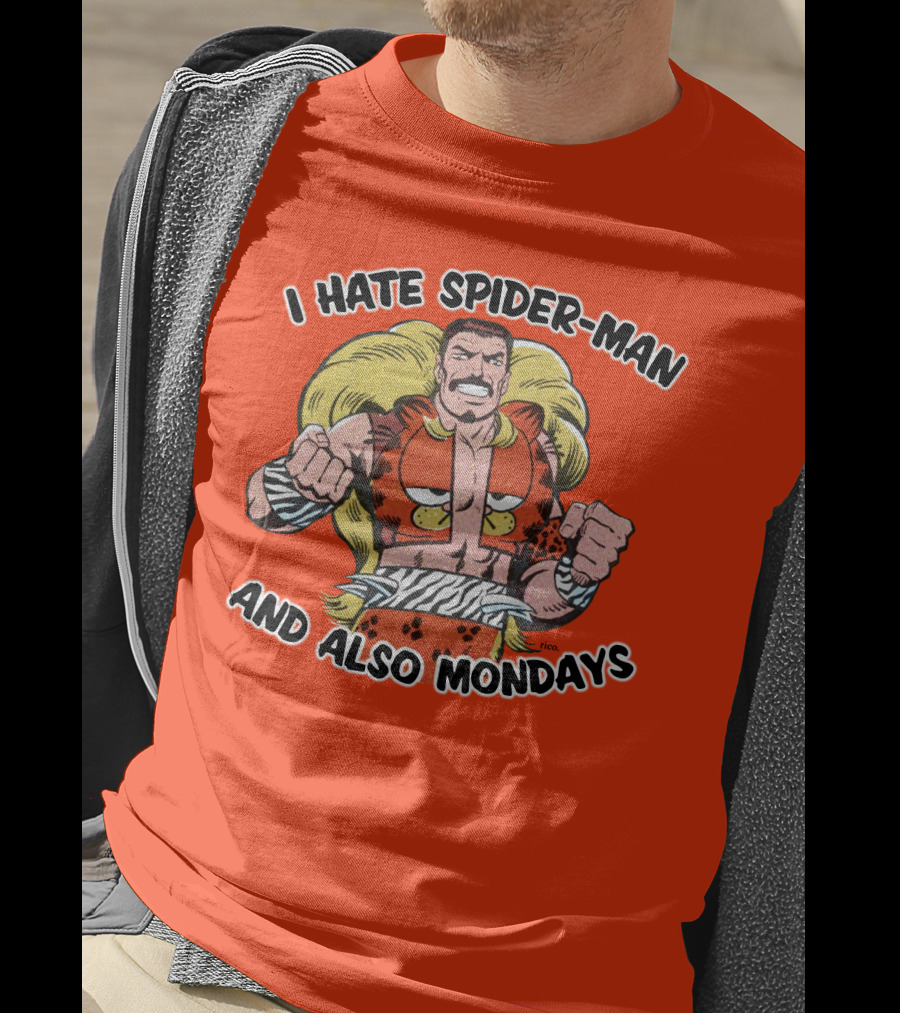 I Hate Spider-Man And Also Mondays Kraven The Hunter Comic T-Shirt