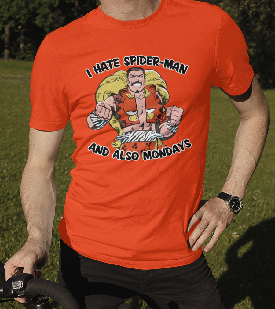 I Hate Spider-Man And Also Mondays Kraven The Hunter Comic T-Shirt