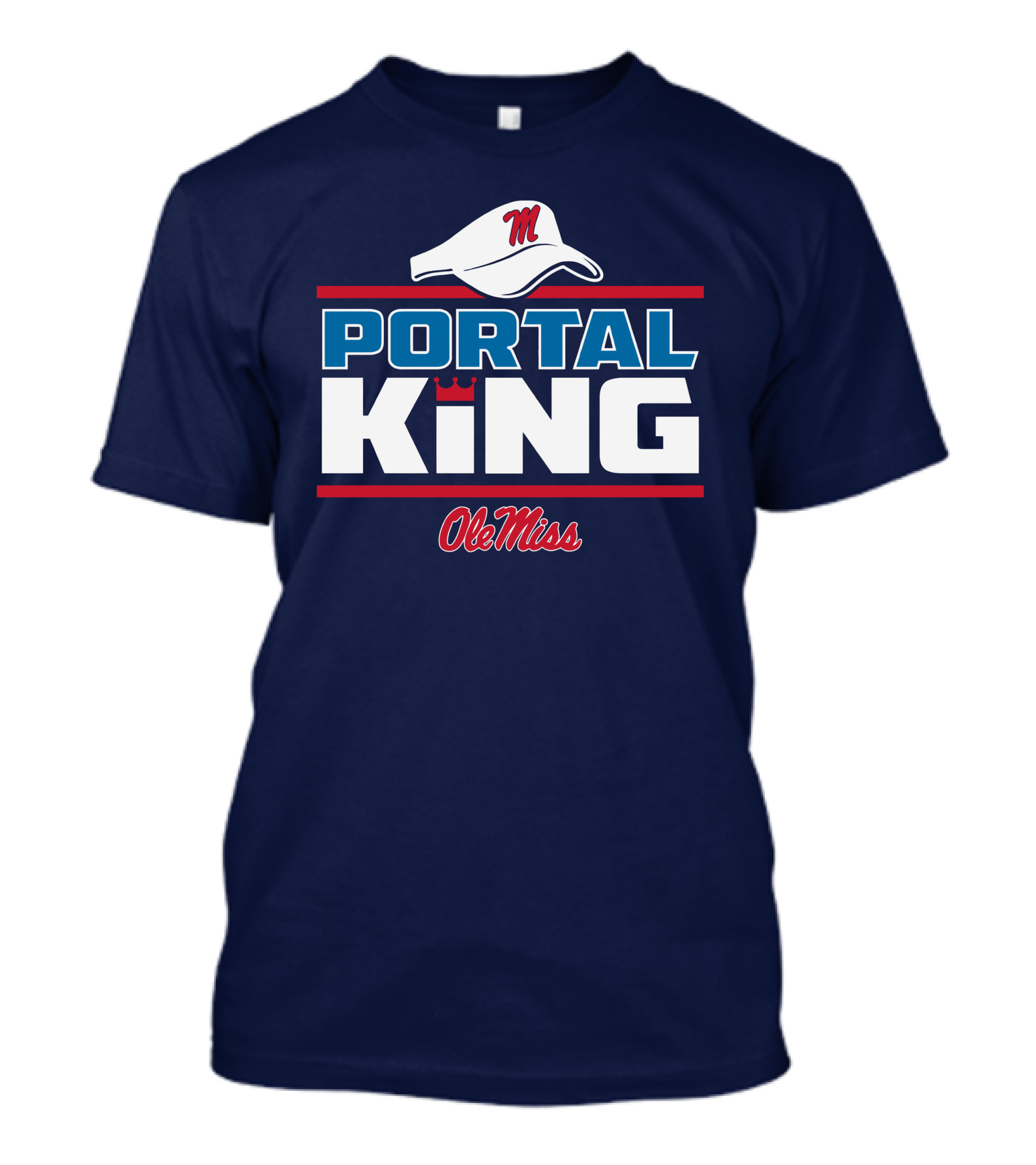 Ole Miss Portal King Football Hat T-Shirt