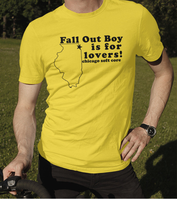 Fall Out Boy Is For Lovers Chicago Soft Core Illinois Map T-Shirt