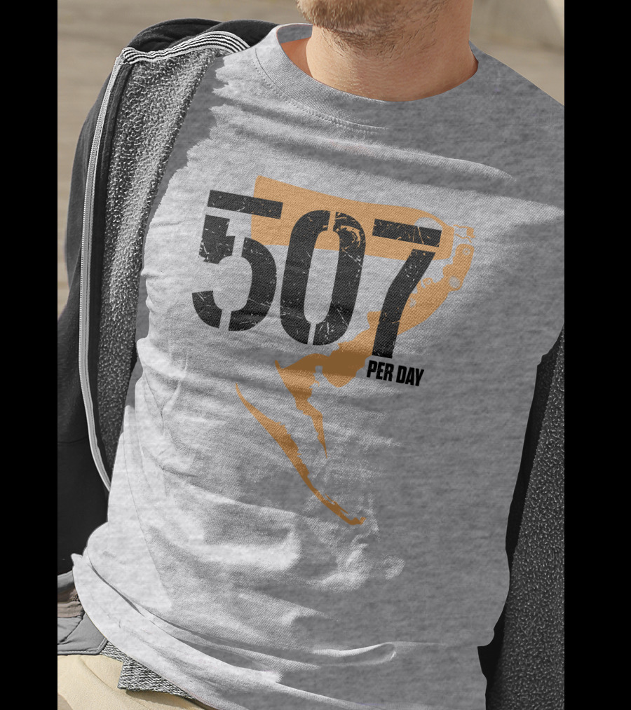 507 Per Day Mackinac Island Map T-Shirt