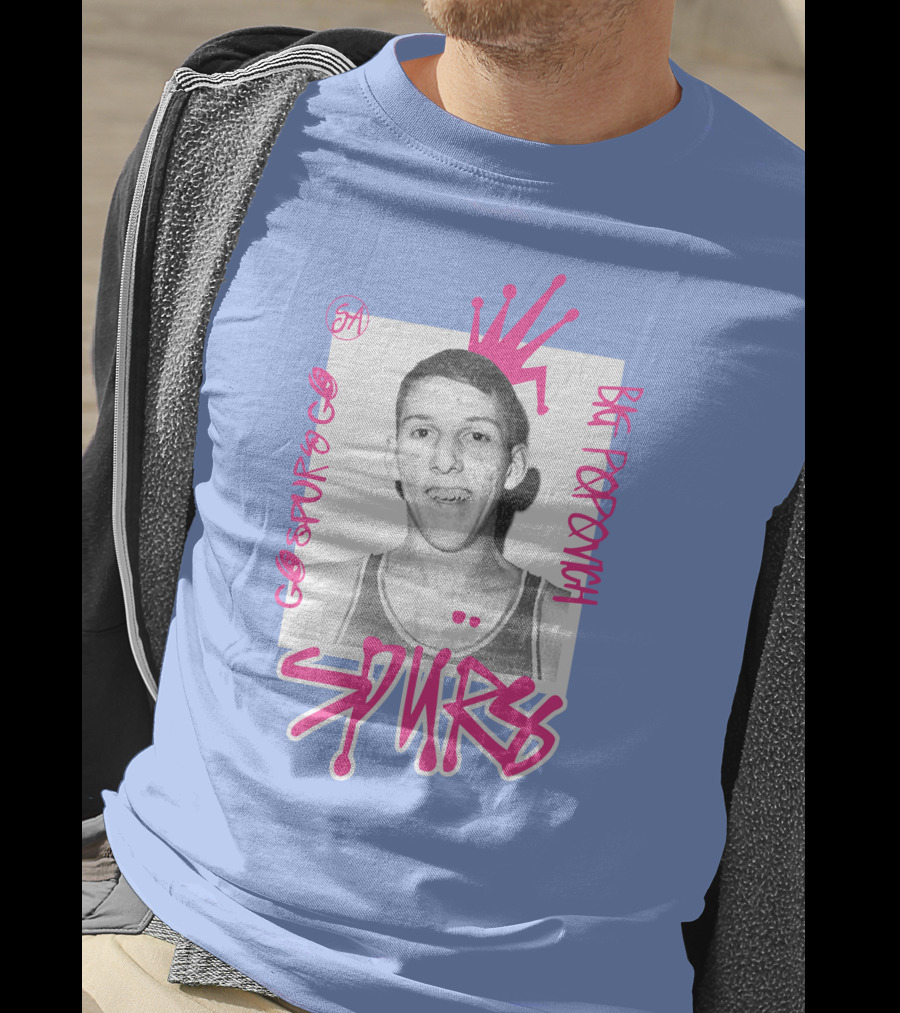 Go Spurs Go Big Popovich Spurs SA T-Shirt