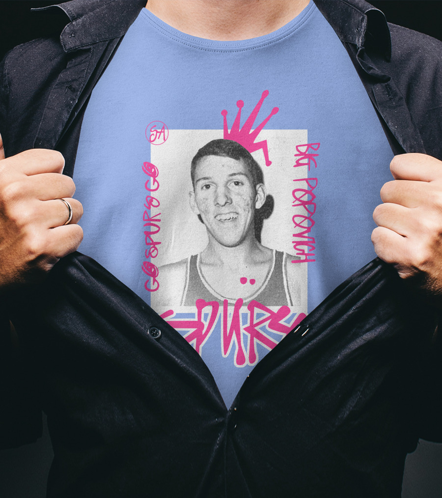 Go Spurs Go Big Popovich Spurs SA T-Shirt