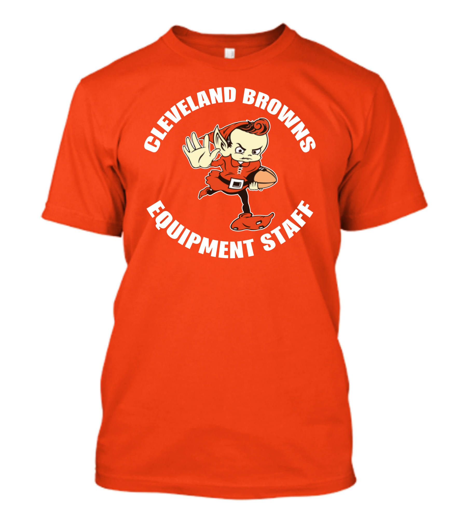 Cleveland Browns Equipment Staff Brownie Mascot T-Shirt