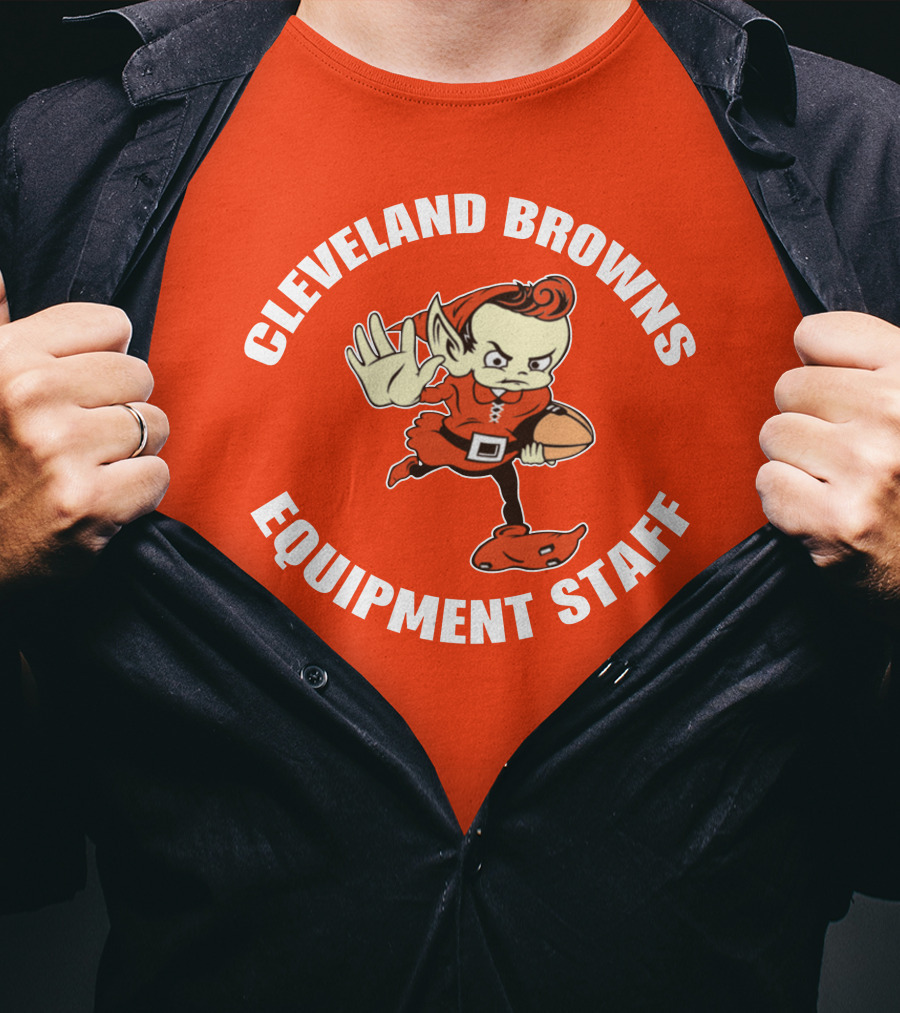 Cleveland Browns Equipment Staff Brownie Mascot T-Shirt