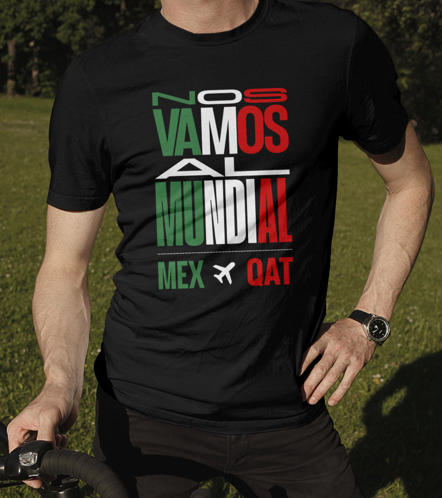 Nos Vamos Al Mundial Mex Qat Airplane T-Shirt