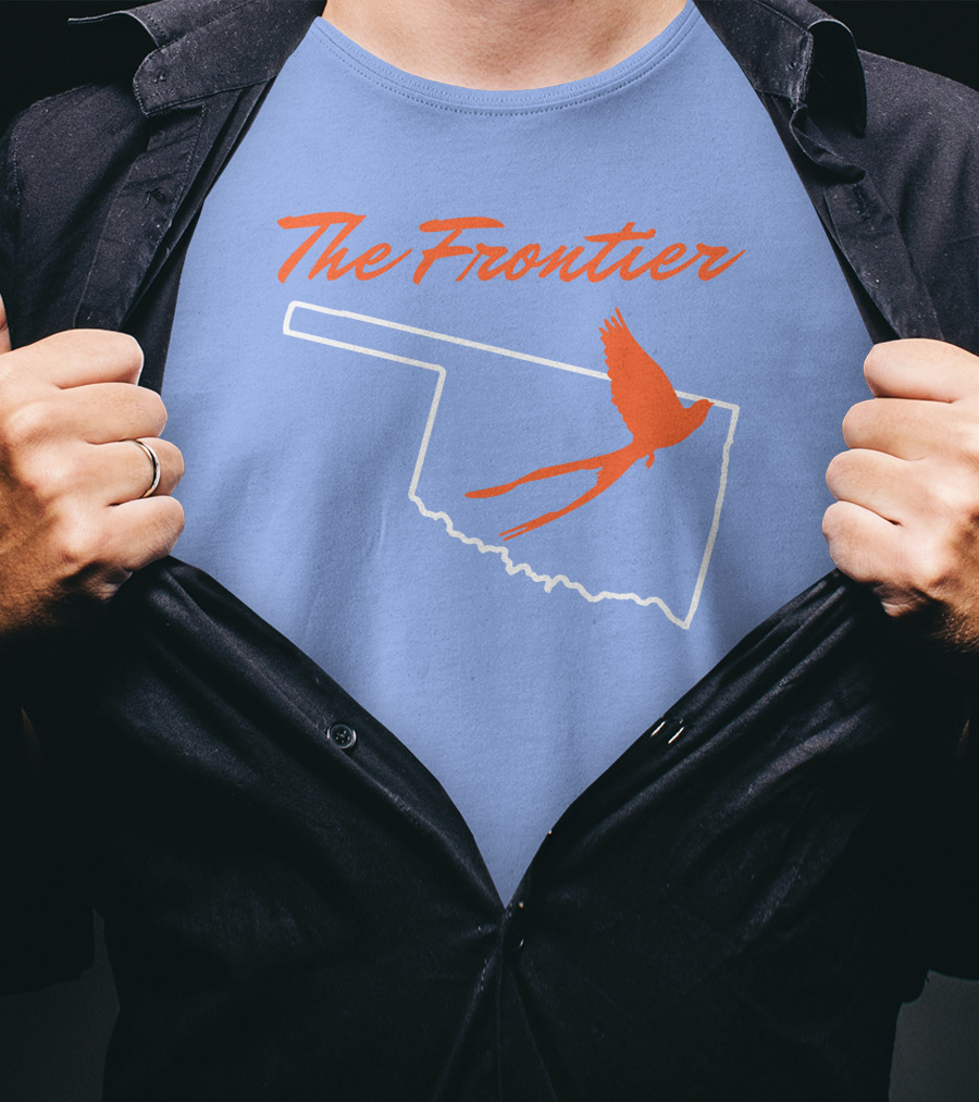 The Frontier Scissor Tail Oklahoma Outline T-Shirt