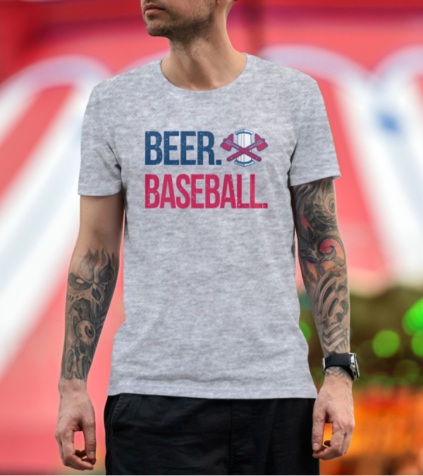 Premium T-Shirt: Rome Braves Beer Baseball Axe T-Shirt Rome Braves Beer Baseball Axe T-Shirt