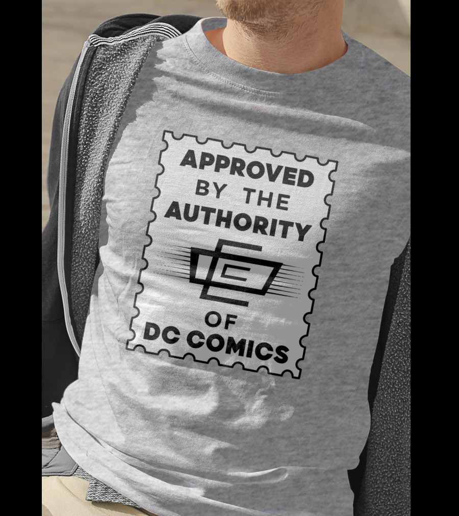 Approved By The Authority Of DC Comics Seal With Retro Stamp T-Shirt