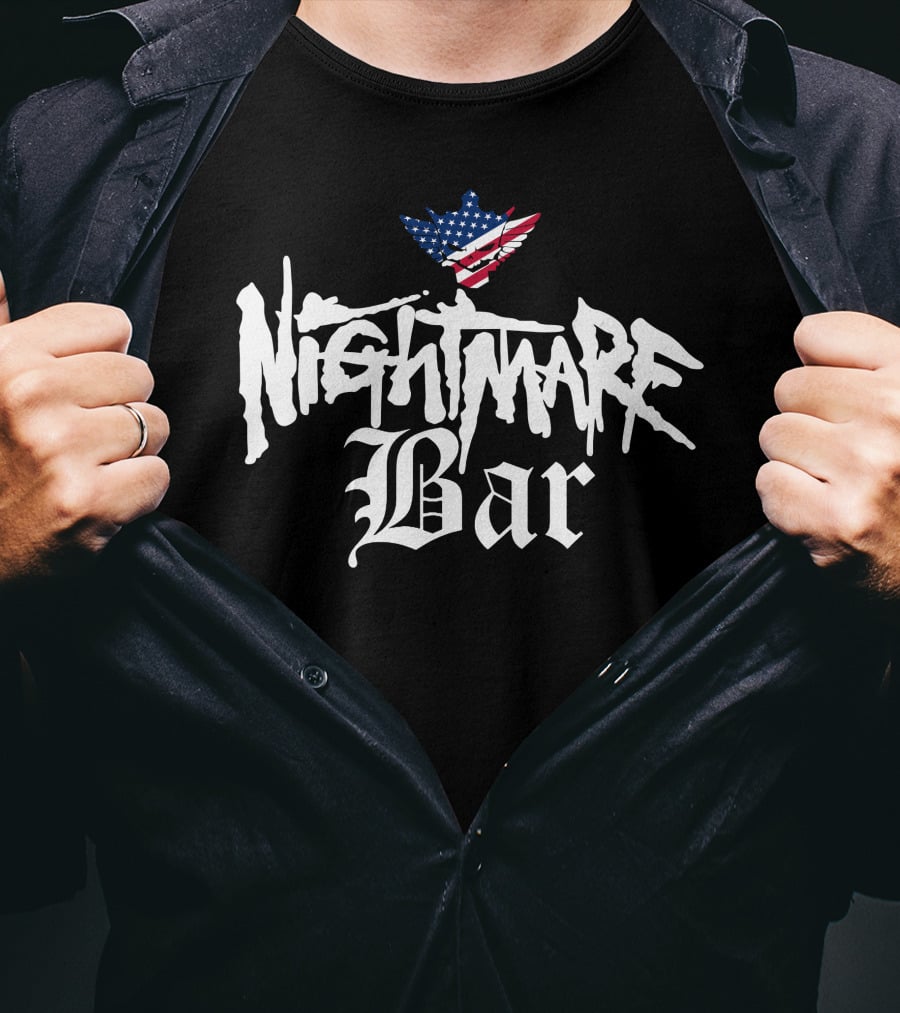 Nightmare Bar American Flag Wings T-Shirt