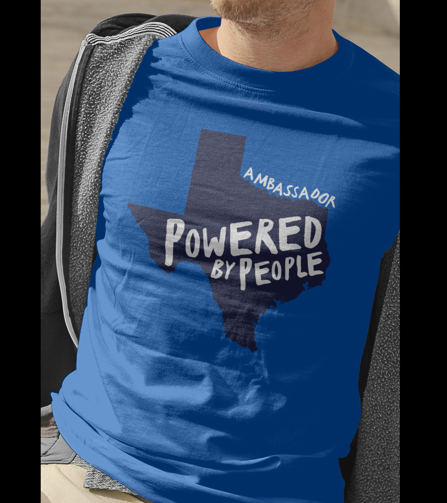 Ambassador Powered By People Texas Map T-Shirt