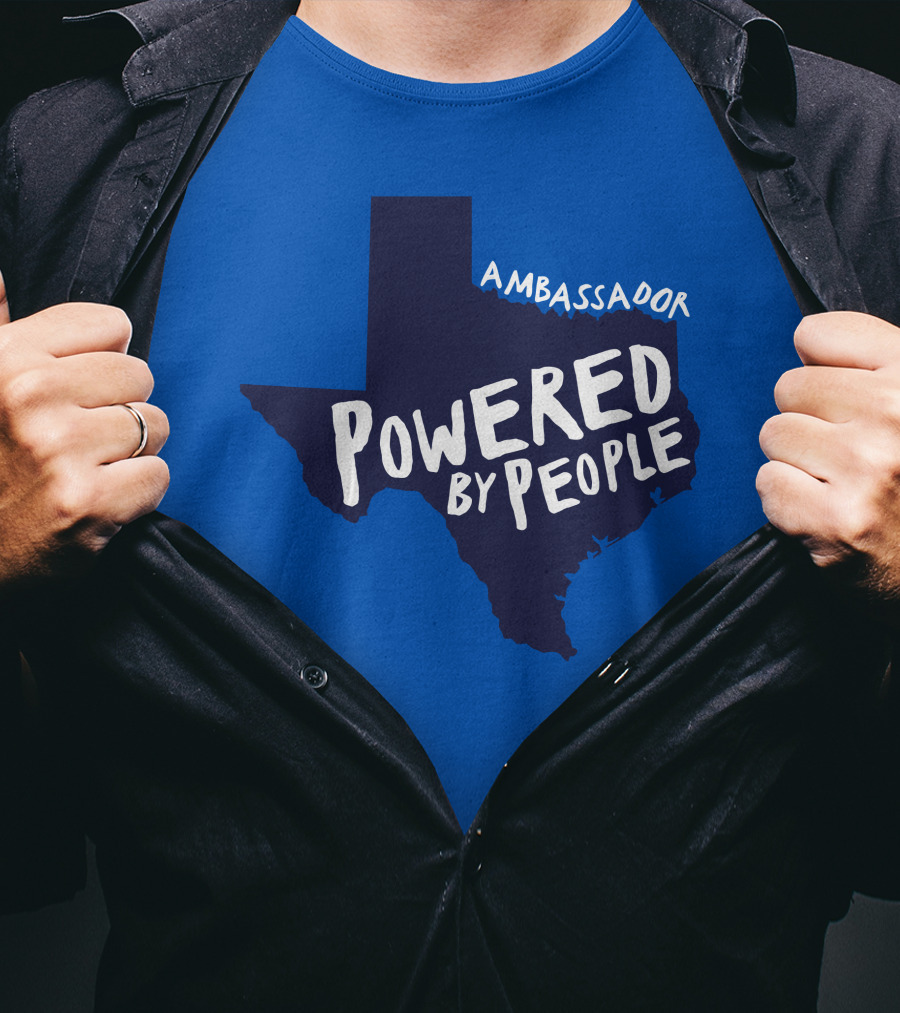 Ambassador Powered By People Texas Map T-Shirt